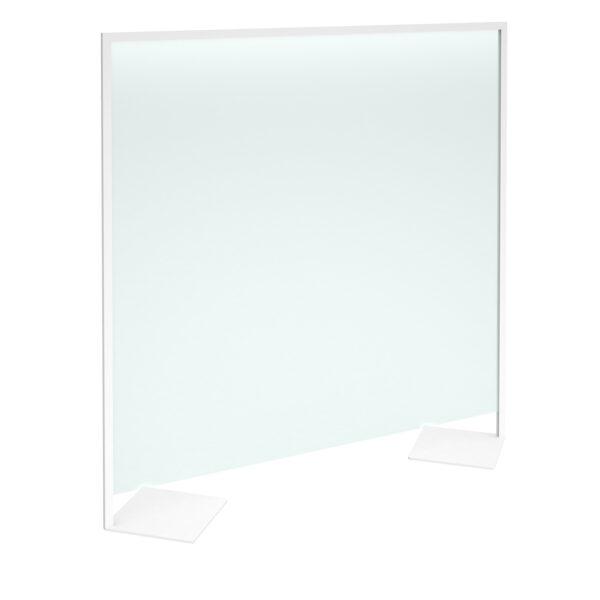 Clear polyvinyl floor screen