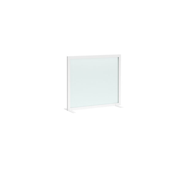 Clear polyvinyl desk screen