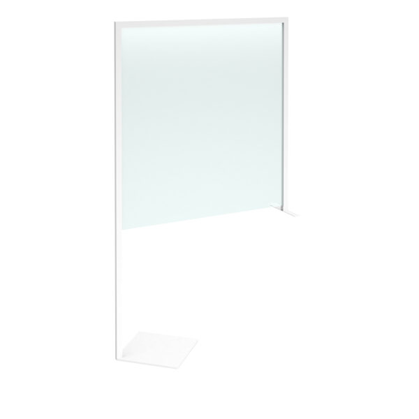Clear polyvinyl desk divider