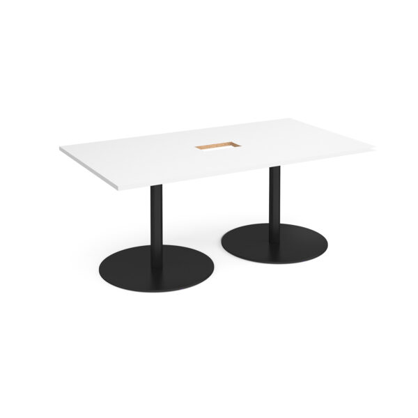 Eternal rectangular power ready boardroom table