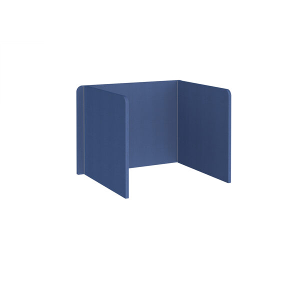 Free-standing 3-sided high fabric screen