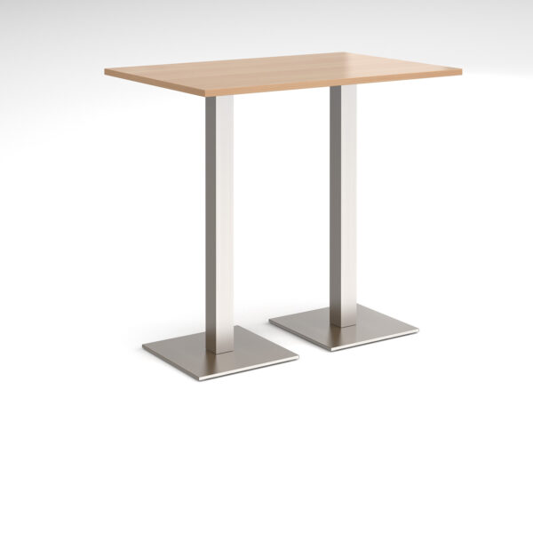 Brescia rectangular poseur table with square bases