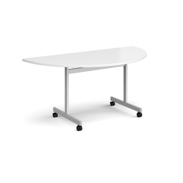 Semi circular fliptop meeting table