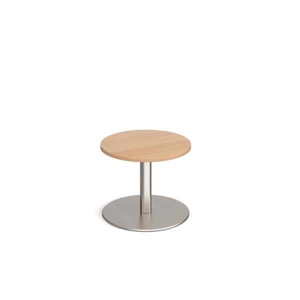 Monza circular coffee table with flat round base