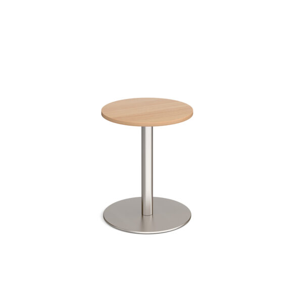 Monza circular dining table with flat round base