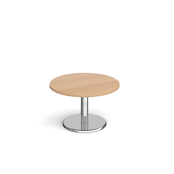Pisa circular coffee table with round base