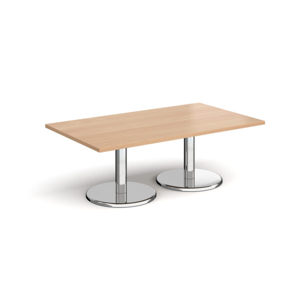 Pisa rectangular coffee table with round bases